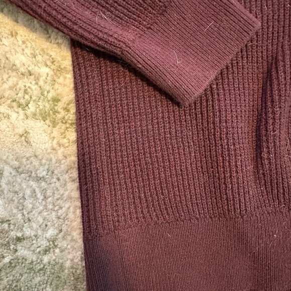 Gap 2 Half-Zip Ribbed Mock Neck Sweater Two Pack Men’s Large Green & Burgundy - Picture 4 of 7